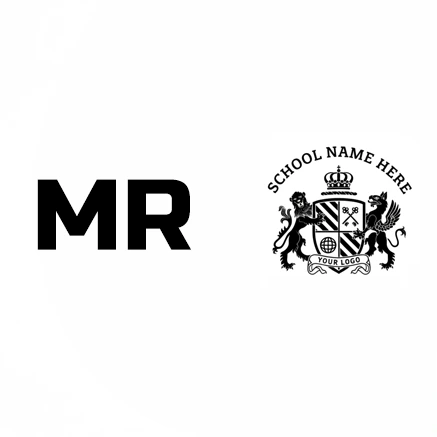 Front designs initials crest