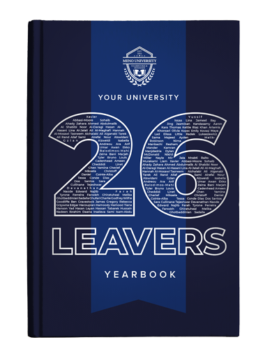 Sixth form yearbook friendly design cover image 3