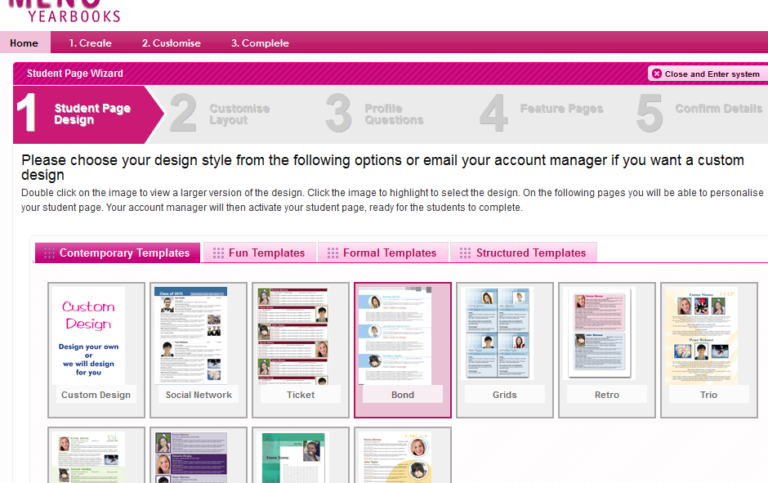 Meno Yearbooks Start Wizard - so what does this mean? - Meno Blog